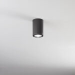Plafone cilindrico diam.90 in PC/ABS per esterni 1XGU10 E-Sea Isyluce