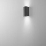 Applique curvo biemissione in PC/ABS per esterni 2XGU10 E-Sea Isyluce