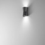 Applique curvo biemissione in PC/ABS per esterni 2XGU10 E-Sea Tazza Isyluce