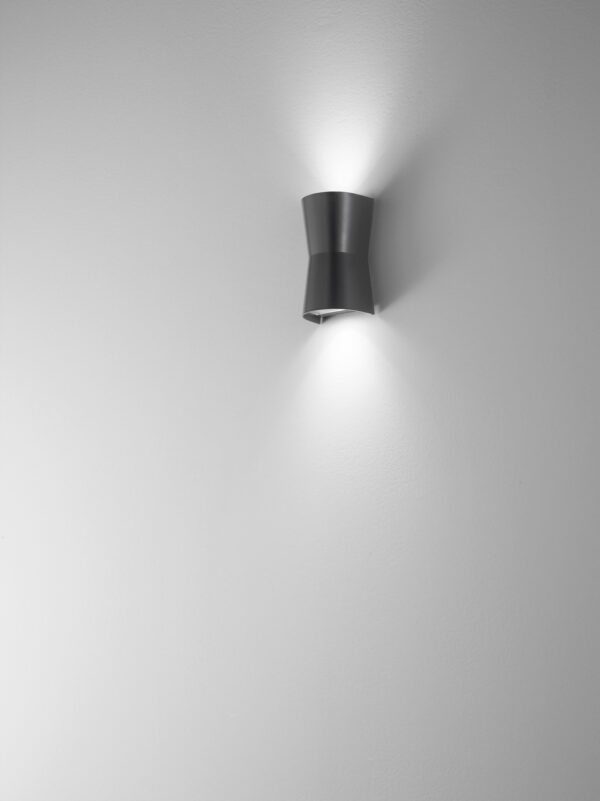 327.tazza Applique curvo biemissione in PC/ABS per esterni 2XGU10 E-Sea Tazza Isyluce - immagine 1