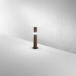 Paletto cilindrico in alluminio pressofuso con diffusore conico per esterni Vail 1XGU10 Isyluce