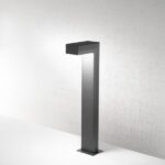 Paletto LED in alluminio con diffusore in vetro per esterni Biarritz Isyluce