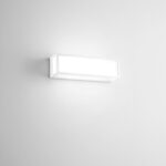 Applique in alluminio luce diffusa per esterni Déco grande 2XE27 Isyluce