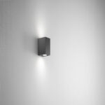 Applique biemissione in alluminio per esterni Ischia 2XGU10 Isyluce