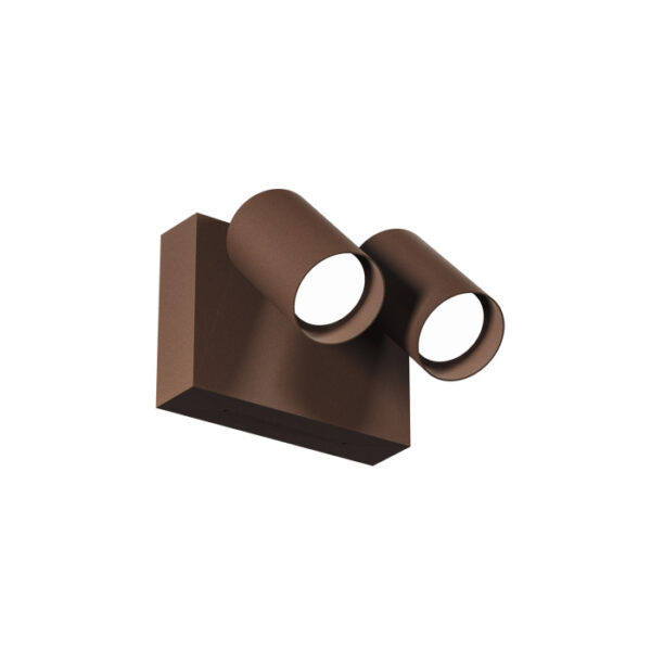 Applique con due faretti direzionabili in alluminio per esterni CCT Gea Luce - immagine 1