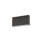 Applique LED rettangolare biemissione 175mm in alluminio per esterni CCT Gea Luce