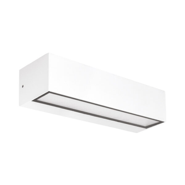 Applique LED rettangolare biemissione 223mm in alluminio per esterni CCT Gea Luce - immagine 1