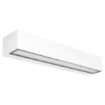 Applique LED rettangolare biemissione 365mm in alluminio per esterni CCT Gea Luce