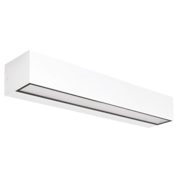 Applique LED rettangolare biemissione 365mm in alluminio per esterni CCT Gea Luce - immagine 1
