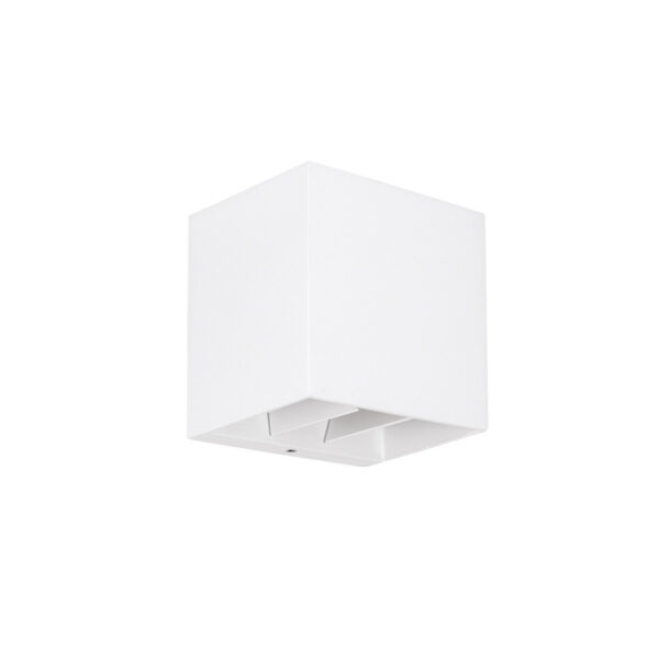 Applique biemissione LED cubo in alluminio per esterni CCT Gea Luce - immagine 1