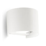 Applique curvo biemissione in alluminio per esterno Gea Luce