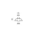 Faretto LED in alluminio da incasso IP65 Gea Luce - immagine 2