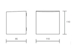 Applique curvo in PC/ABS per esterni 1XGU10 E-Sea Isyluce - immagine 2