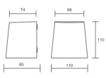 Applique curvo in PC/ABS per esterni 1XGU10 E-Sea Tazza Isyluce - immagine 2