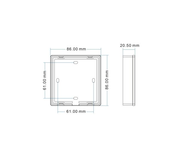 Pannello touch Dimmer da parete per strisce LED - immagine 2