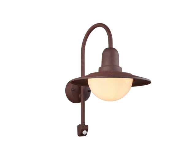 Applique con sensore Norman in alluminio per esterni 1XE27 - Trio - immagine 1