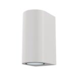 Applique Drop two biemissione in alluminio per esterni 2XGU10 - Centro Faretti