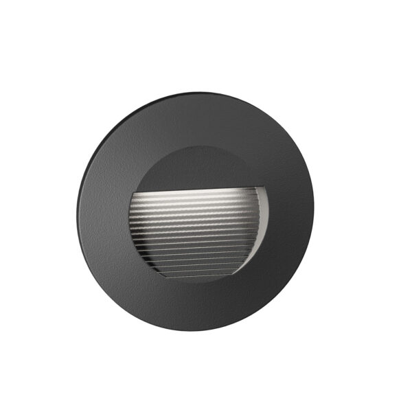 GES2112 Segnapasso tondo rigato da incasso per esterno Gea Luce - immagine 1
