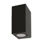Applique Kube two biemissione in alluminio per esterni 2XGU10 - Centro Faretti