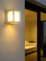 Applique LED Maya luce diffusa in termoplastica e acrilico per esterni CCT - Centro Faretti
