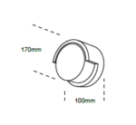 Applique LED Clip luce diffusa in termoplastica e acrilico per esterni CCT - Centro Faretti - immagine 2