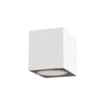 Applique Kube one monoemissione in alluminio per esterni 1XGU10 - Centro Faretti