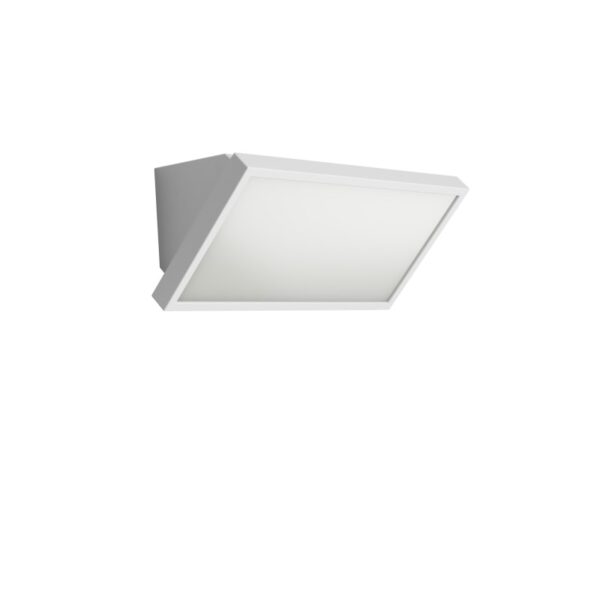 lampada-da-esterno-in-alluminio-bianco-e-vetro-20w-2050lm-ip65-cct-268x108x108cm Applique LED Cuneo in policarbonato e acrilico per esterni CCT - Centro Faretti - immagine 1